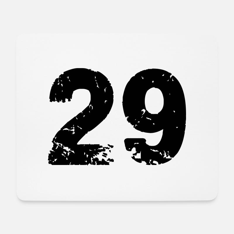 29 - Mousepad (Querformat) - Weiß