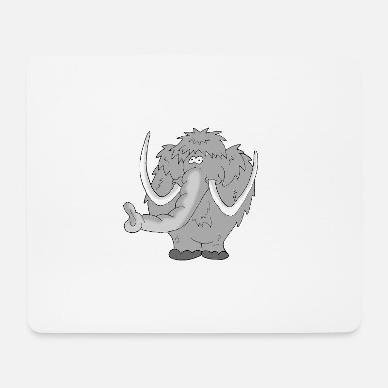 Dino 12 - Mouse Pad (horizontal) - white