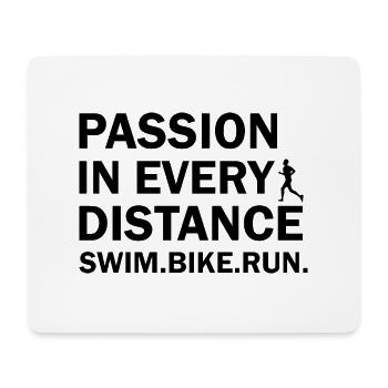 Triathlon Swim Bike Run Marathon - Mousepad (Querformat) - Weiß - Vorne