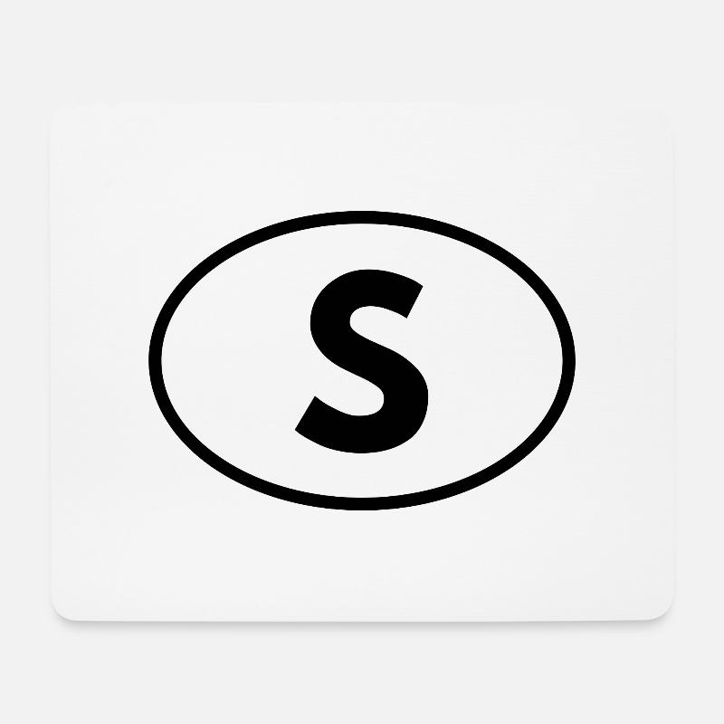 s - Mousepad (Querformat) - Weiß