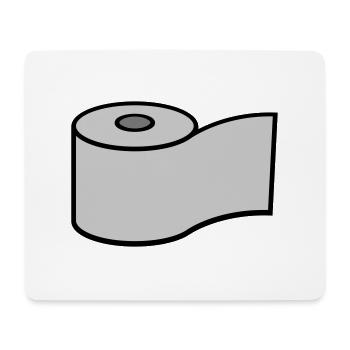 Conception du logo du rouleau de papier toilette - Tapis de souris (format paysage) - blanc - Devant