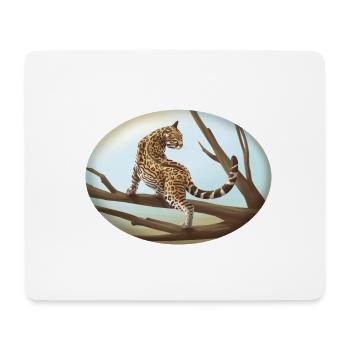 Ocelot - Cat - Cat Family - Africa - Savannah - Mouse Pad (horizontal) - white - Front