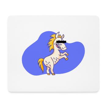 Dessin animé Licorne - Tapis de souris (format paysage) - blanc - Devant