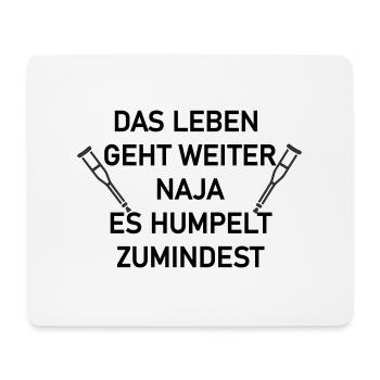 Das leben geht weiter - Mousepad (Querformat) - Weiß - Vorne