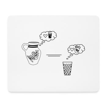 Bembel denkblase - Mousepad (Querformat) - Weiß - Vorne