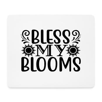 Bless my Blooms - Mousepad (Querformat) - Weiß - Vorne