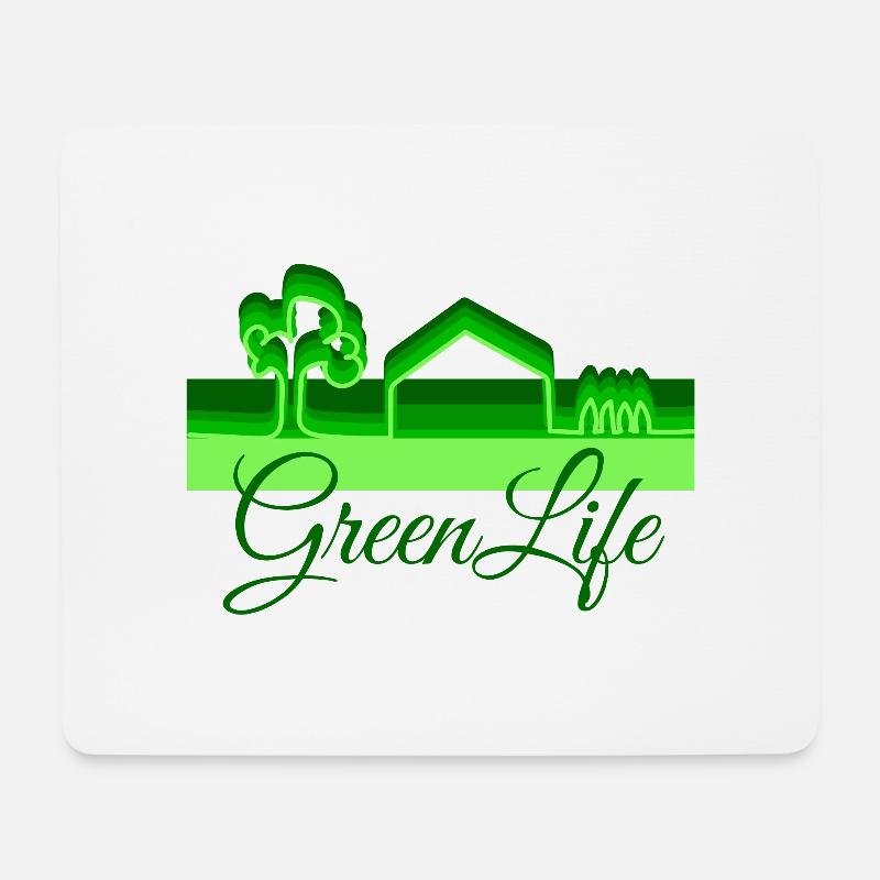 Green life - Mouse Pad (horizontal) - white