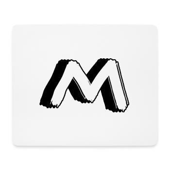 Der Buchstabe M - Mousepad (Querformat) - Weiß - Vorne