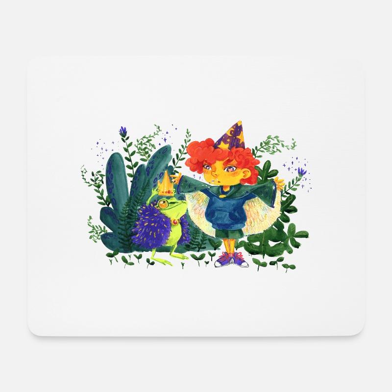 Ein Wunsch frei - Mousepad (Querformat) - Weiß