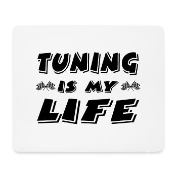 Tuning - Mousepad (Querformat) - Weiß - Vorne
