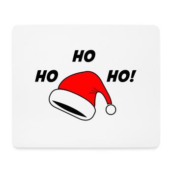 Christmas hat ho ho ho - Mouse Pad (horizontal) - white - Front