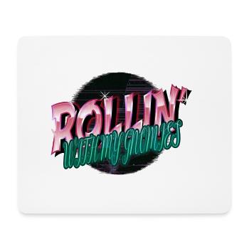 Dino Bodybuilder Bubaprints Birthday Dinosaur - Mouse Pad (horizontal) - white - Front