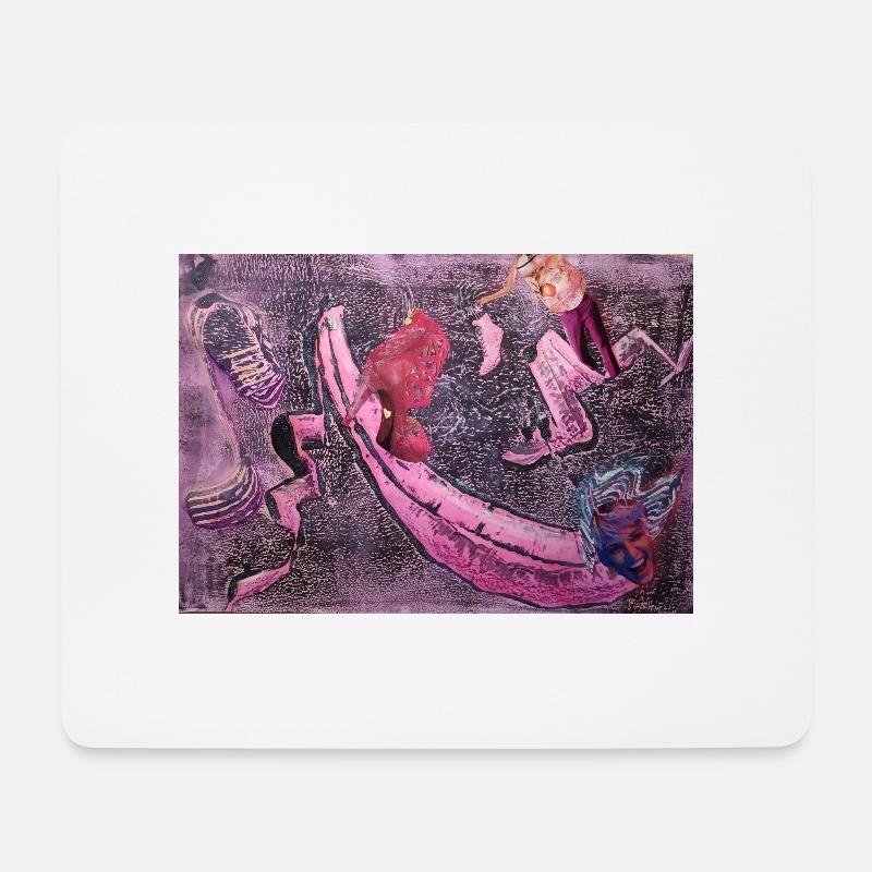 Schuhe - Mousepad (Querformat) - Weiß