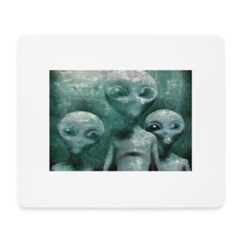 Aliens in the Mist - Mouse Pad (horizontal) - white - Front