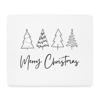 Schlicht Elegante Weihnachtsartikel - Mousepad (Querformat) - Weiß - Vorne