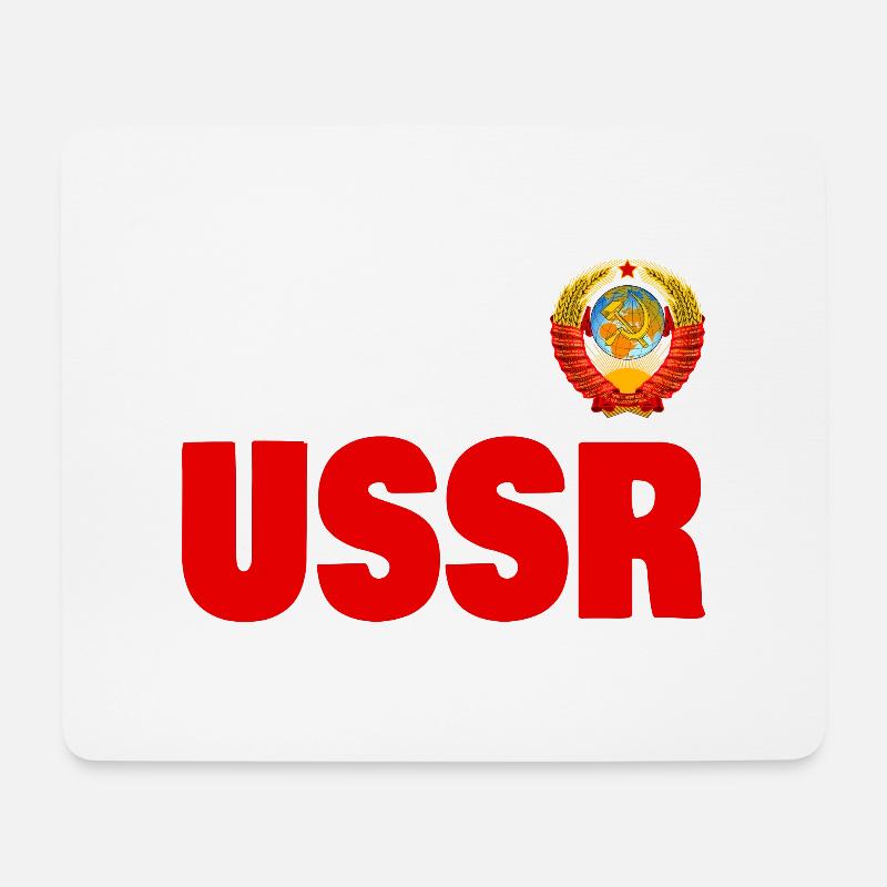 UdSSR Russland Wappen СССР Sowjetunion - Mousepad (Querformat) - Weiß