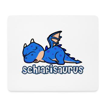 Schlafisaurus Schlafshirt Lieblingsshirt - Mousepad (Querformat) - Weiß - Vorne