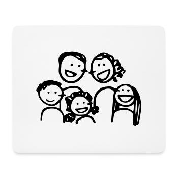 Family love 9 - Tapis de souris (format paysage) - blanc - Devant