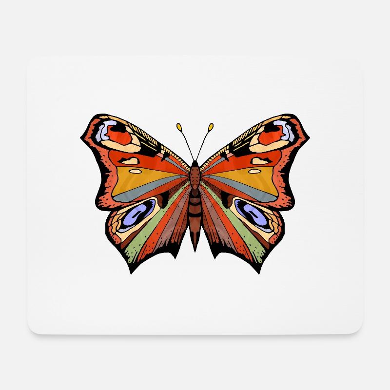 Schmetterling - Mousepad (Querformat) - Weiß