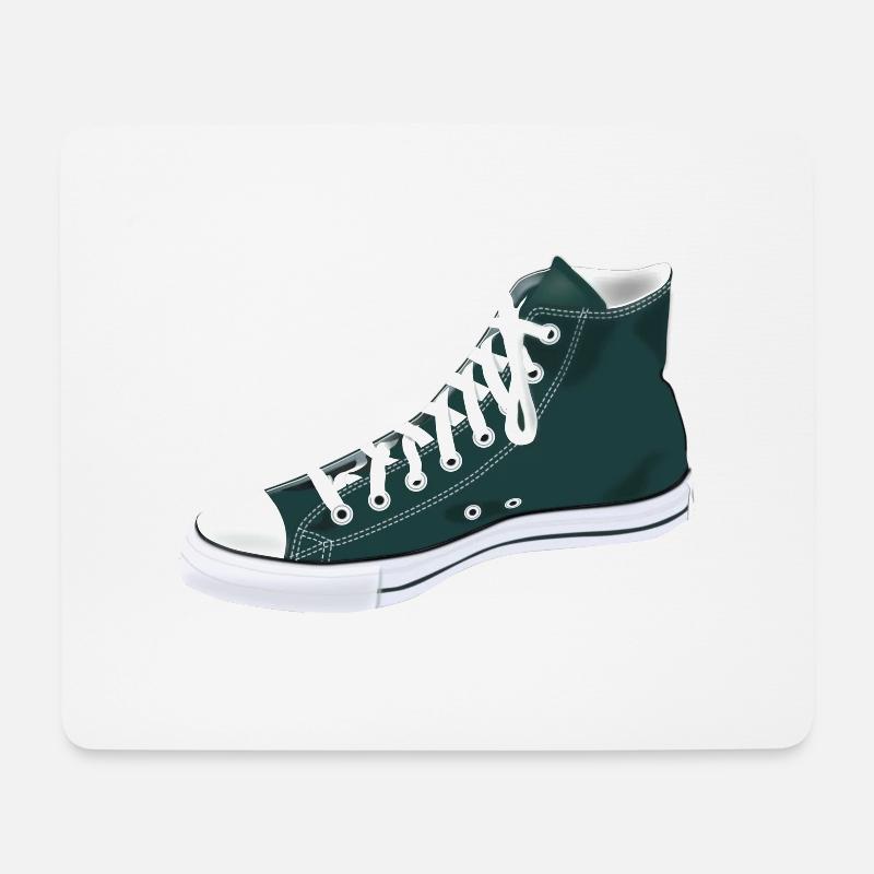 Sneaker & Chuck - für Liebhaber - Mousepad (Querformat) - Weiß