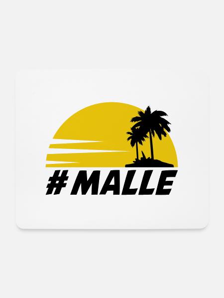 malle - Mousepad (Querformat) - Weiß