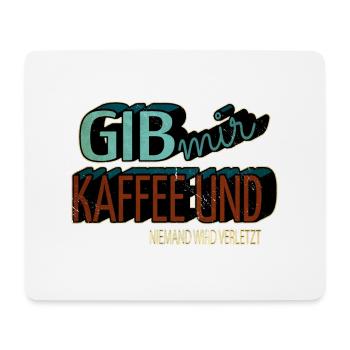 Funny Coffee Grounds Fun Coffee Pot Gift Idea - Mouse Pad (horizontal) - white - Front