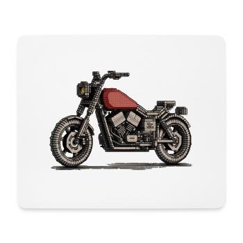 La saison de moto a commencé - Tapis de souris (format paysage) - blanc - Devant
