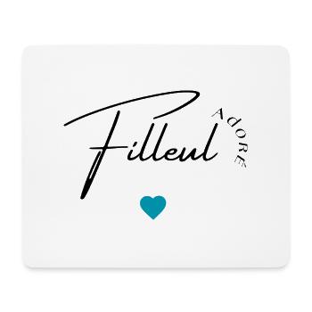 Filleul adoré - Tapis de souris (format paysage) - blanc - Devant