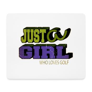 golfcoachgifts fun gift putter golfgift golfduvet - Mouse Pad (horizontal) - white - Front