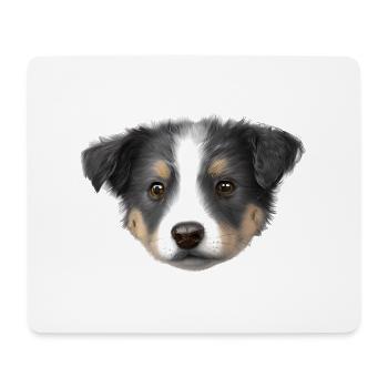 Propriétaire de chien chiot berger australien - Tapis de souris (format paysage) - blanc - Devant