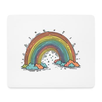 Rainbow - Mouse Pad (horizontal) - white - Front