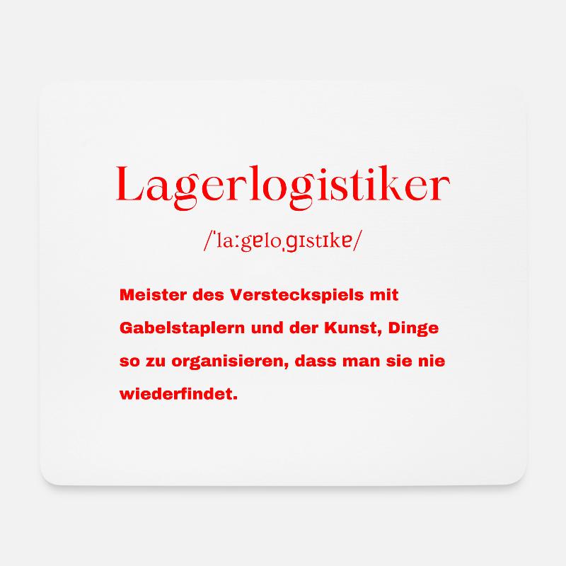 Lagerlogistiker Definition - Mousepad (Querformat) - Weiß