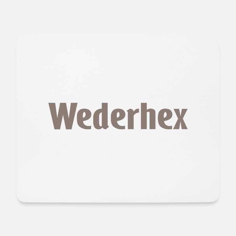 Wederhex - Mousepad (Querformat) - Weiß