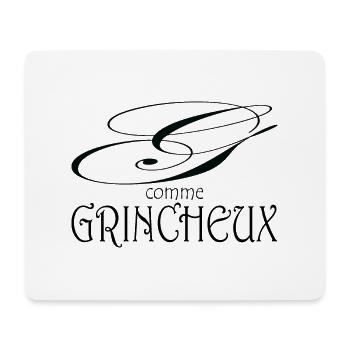 design original grincheux - Tapis de souris (format paysage) - blanc - Devant