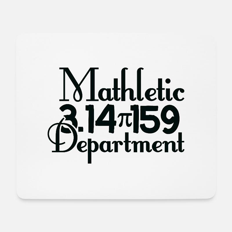 Mathletic 3 14 159 Department, Mathematikfan - Mousepad (Querformat) - Weiß