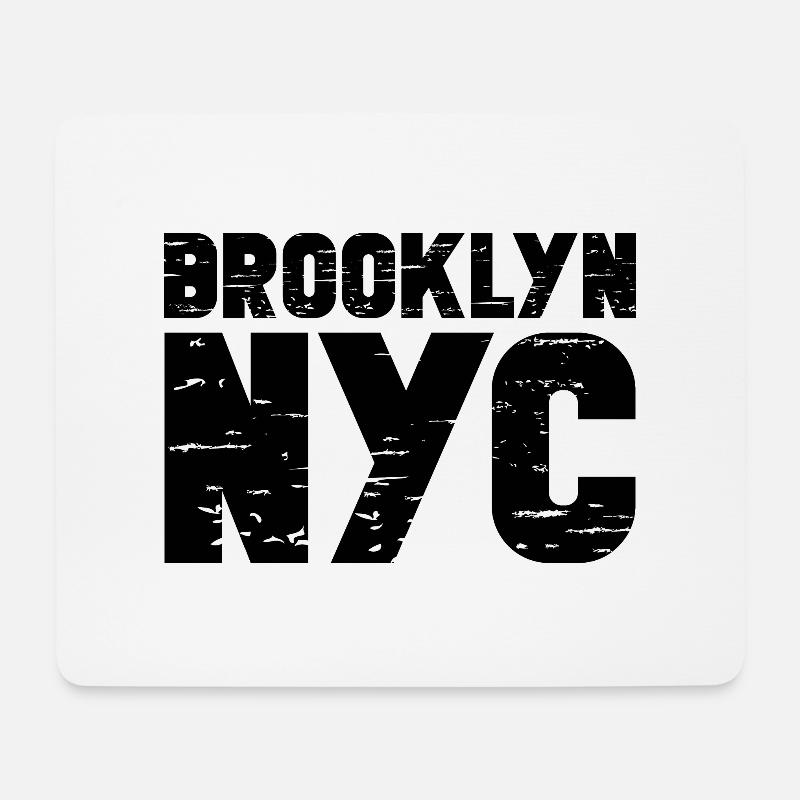 Brooklyn - Mousepad (Querformat) - Weiß