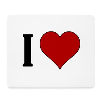 I ♥️ .......... - Mouse Pad (horizontal) - white - Front