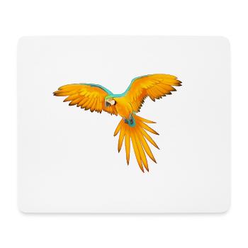 Papagei - Mousepad (Querformat) - Weiß - Vorne