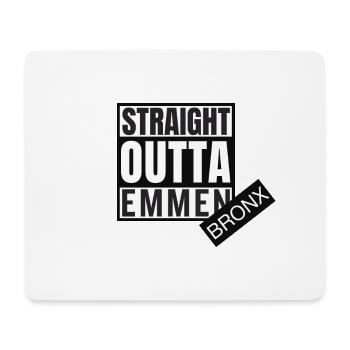 Straight Outta Emmen Bronx - Mousepad (Querformat) - Weiß - Vorne