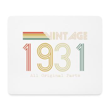 Epic & Legendary Jahrgang 1931: 93. Geburtstag - Mousepad (Querformat) - Weiß - Vorne