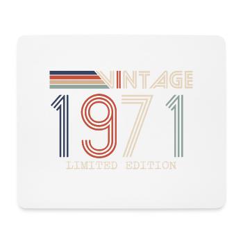 Vintage 1971 Anniversary Gift - Vintage 1971 - Mouse Pad (horizontal) - white - Front