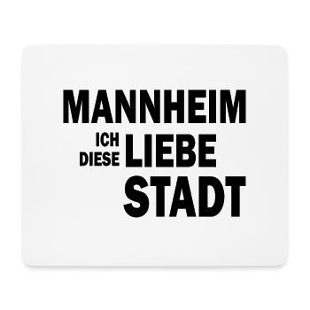 Mannheim Monnem Mannheimat - Mousepad (Querformat) - Weiß - Vorne