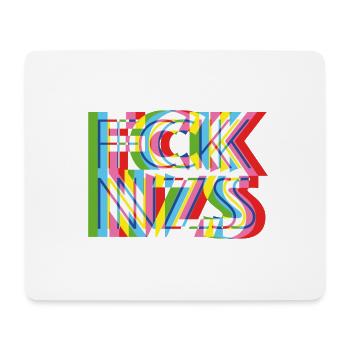 FCK NZS - Tapis de souris (format paysage) - blanc - Devant