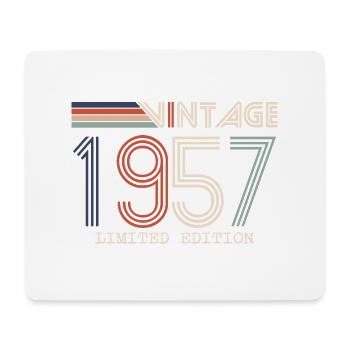 Vintage 1957 Anniversary Gift - Vintage 1957 - Mouse Pad (horizontal) - white - Front
