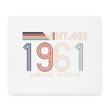 Vintage 1961 Anniversary Gift - Vintage 1961 - Mouse Pad (horizontal) - white - Front