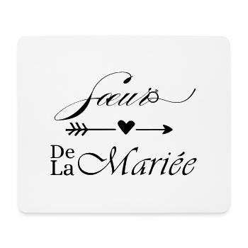 Sœur de la mariée - Tapis de souris (format paysage) - blanc - Devant
