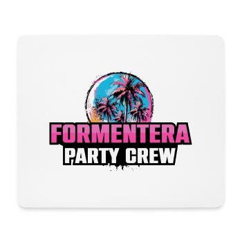 Formentera Party Crew Urlaub Spruch - Mousepad (Querformat) - Weiß - Vorne