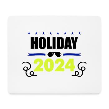 holiday 2024 - Mousepad (Querformat) - Weiß - Vorne