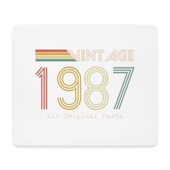 Epic & Legendary Born in 1987: 37th Birthday - Mouse Pad (horizontal) - white - Front