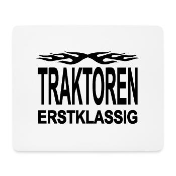 Traktor - Mousepad (Querformat) - Weiß - Vorne